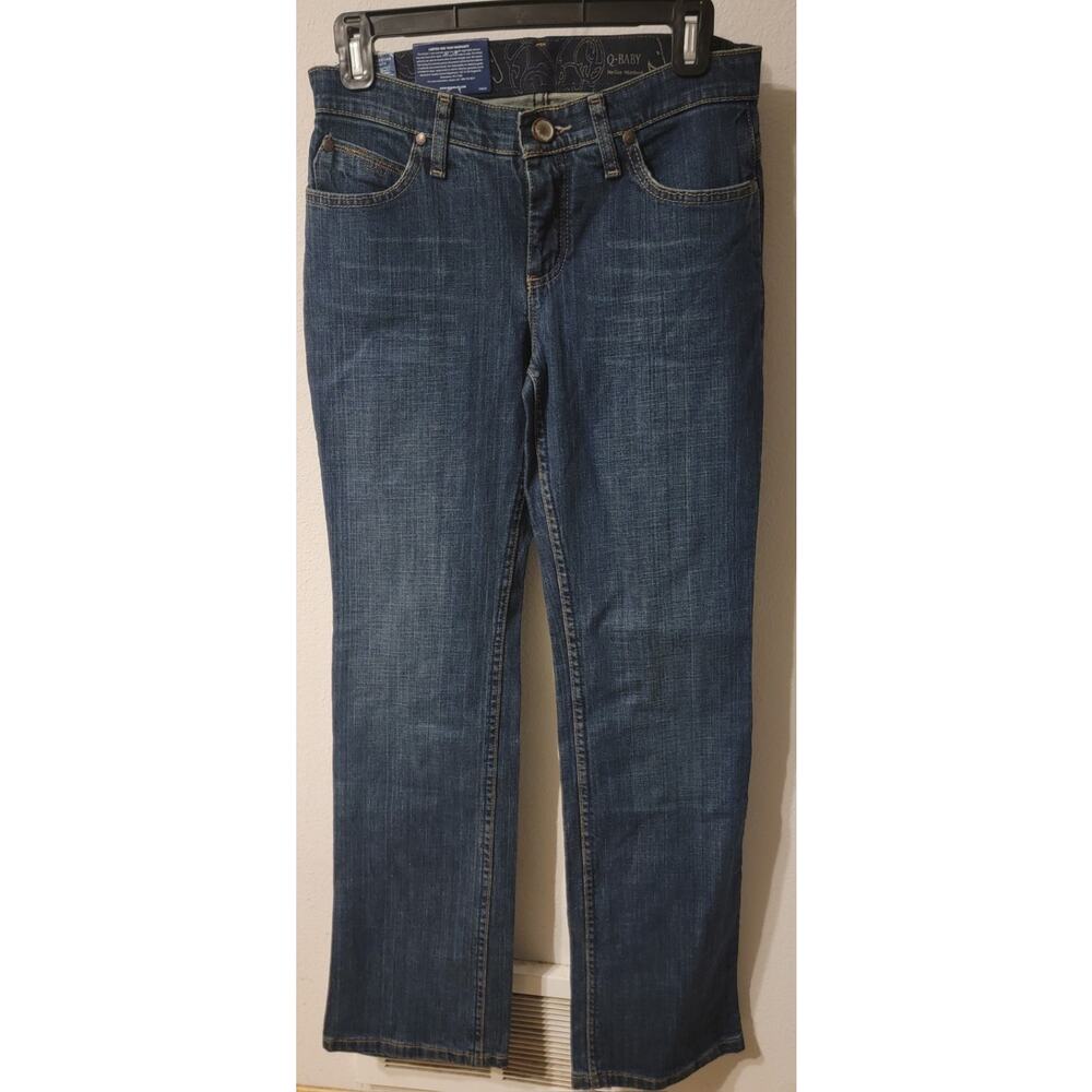 Wrangler Q-Baby Jeans Mid Rise Boot CutZip 5-Pocket Medium Wash Size 1/2x32 NEW